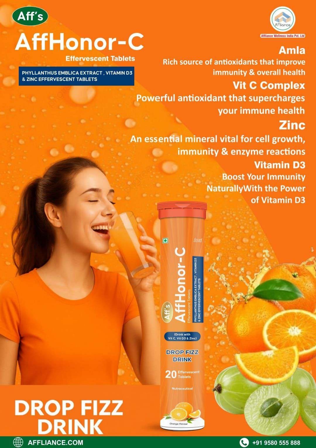 AffHonor-C & D3 & Zinc Bollar Tablets